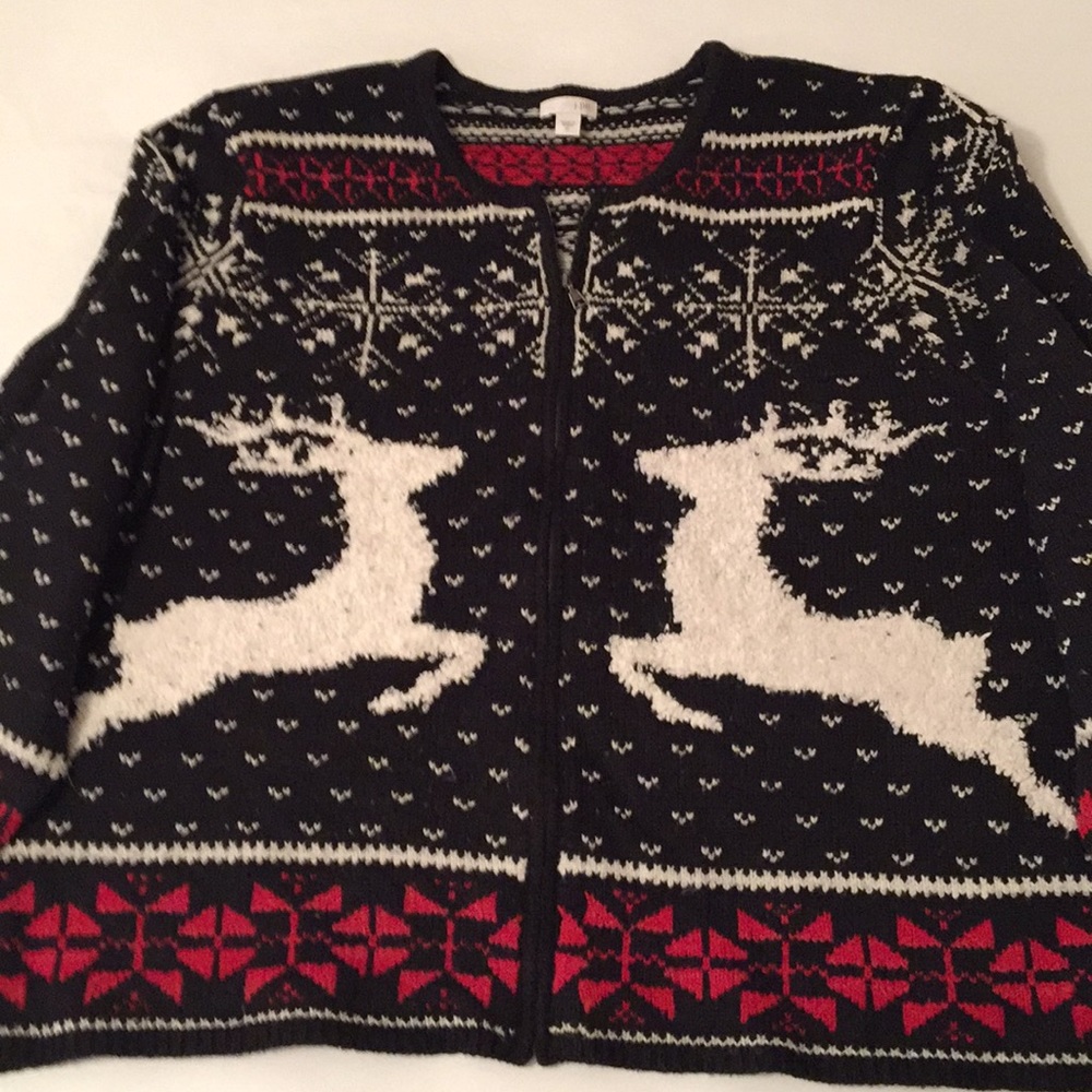 Full zip J Jill sweater
